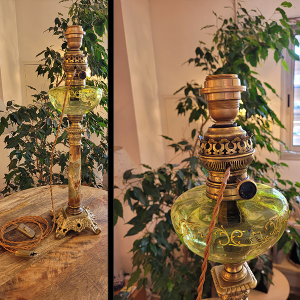 restauration lampe pétrole